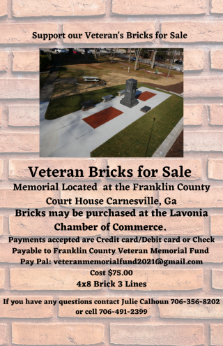 Support Our Veterans Bricks for Sale
